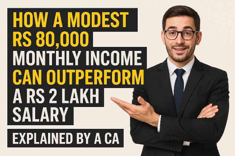 Post Title: How an ₹80,000 Monthly Income Can Outperform ₹2 Lakh – A Chartered Accountant Explains