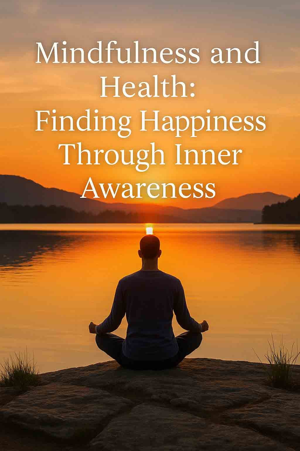 Woman meditating in nature at sunrise to promote mindfulness, inner awareness, and emotional well-being