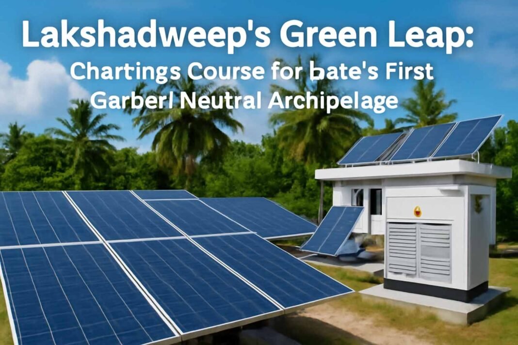 Lakshadweep’s Green Leap: Charting a Course for India’s First Carbon-Neutral Archipelago