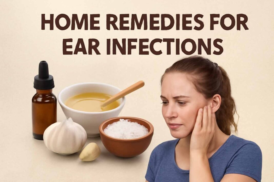 Home remedies for ear infections, natural treatments for ear pain relief.