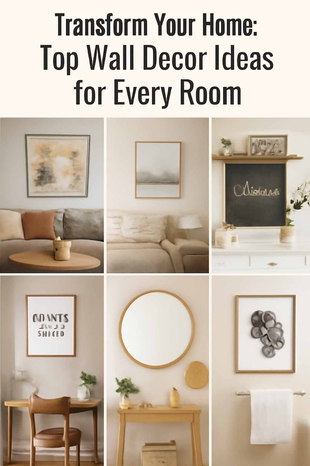 Transform Your Home: Stylish Wall Decor Ideas for Every Room
