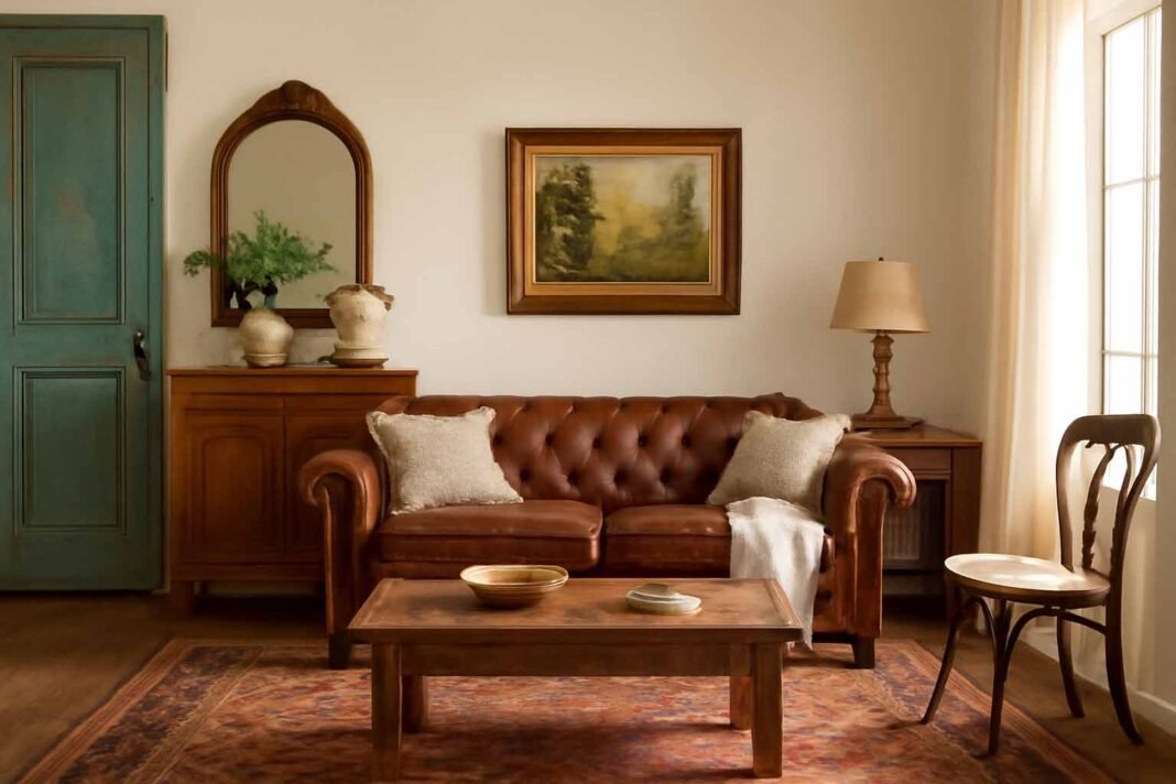 Vintage home decor ideas showcasing a mix of antique and modern decor