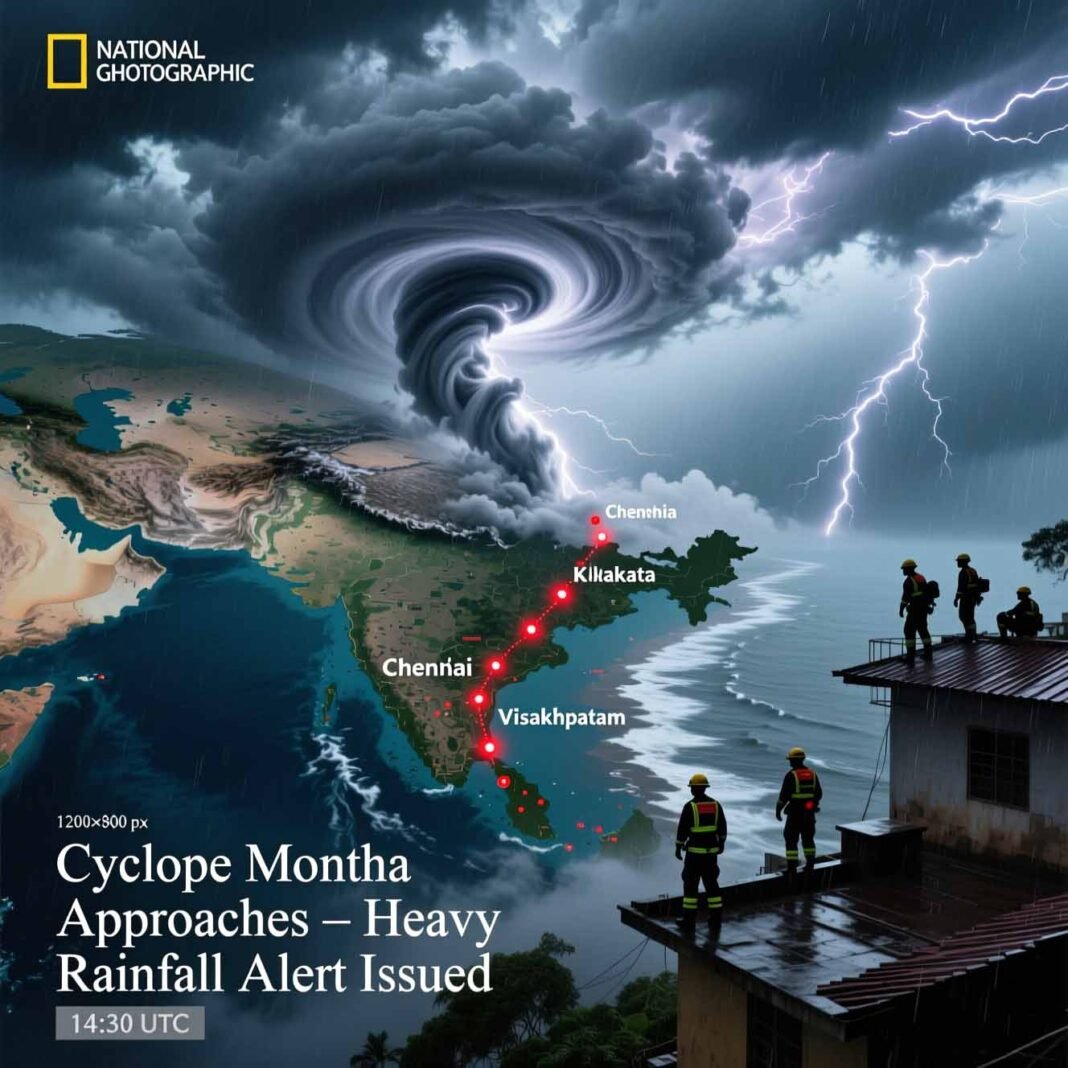 Cyclone Montha Weather Update: Heavy Rainfall Alert for India’s East Coast