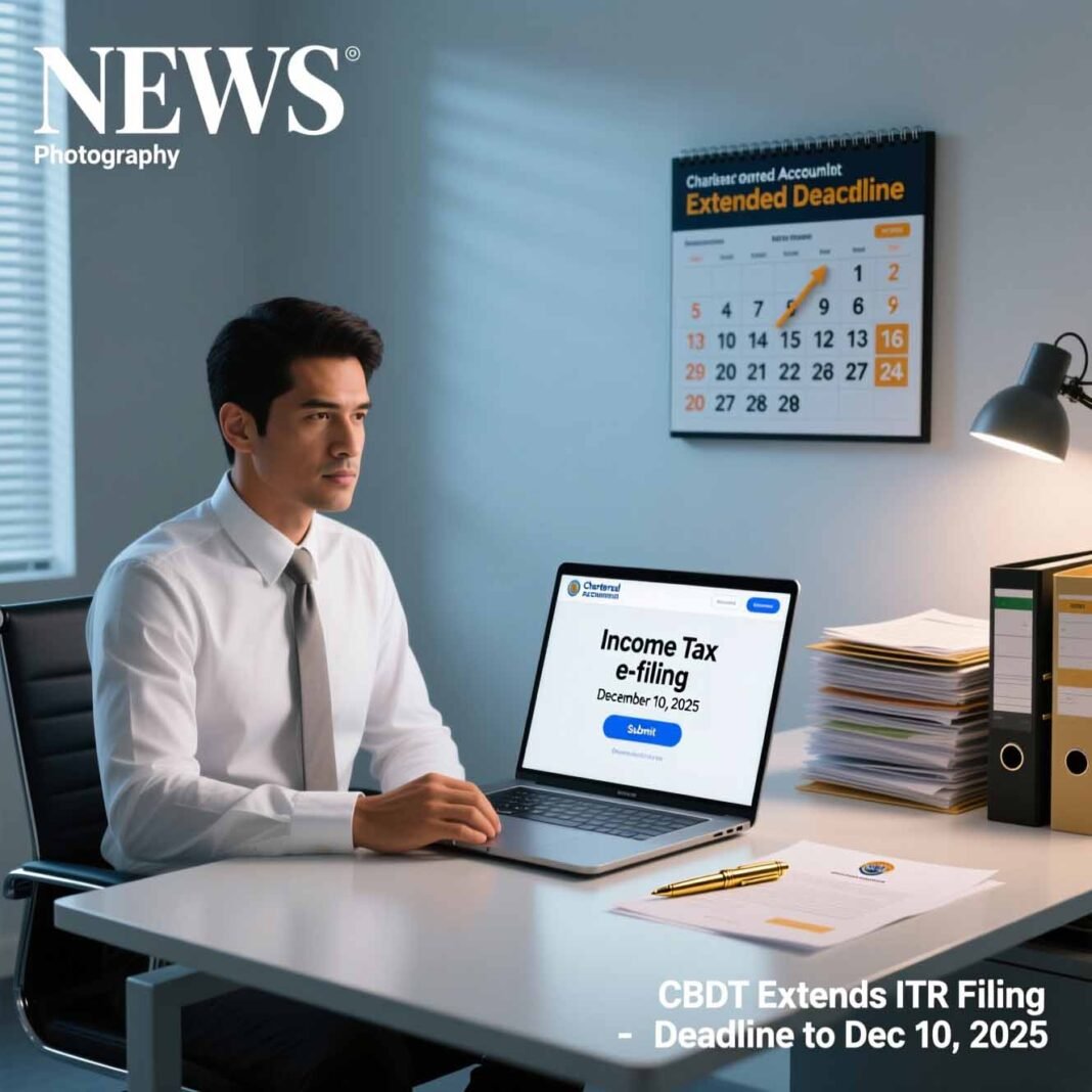 CBDT Extends ITR Filing Deadline for Audit Cases to December 10 — Big Relief for Taxpayers