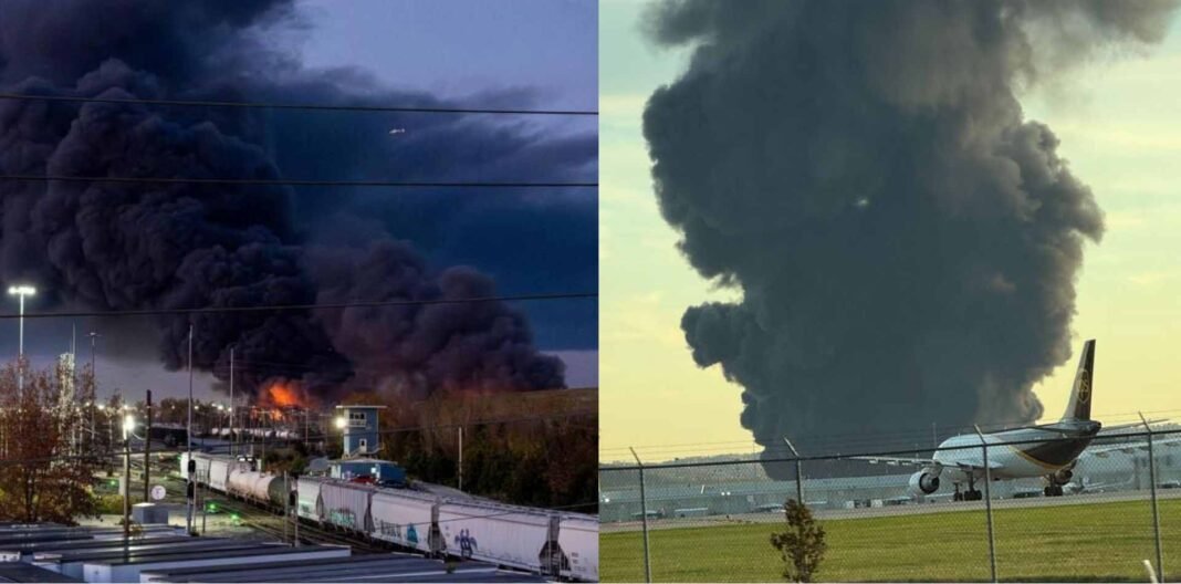 Kentucky UPS plane crash near Louisville airport emergency response